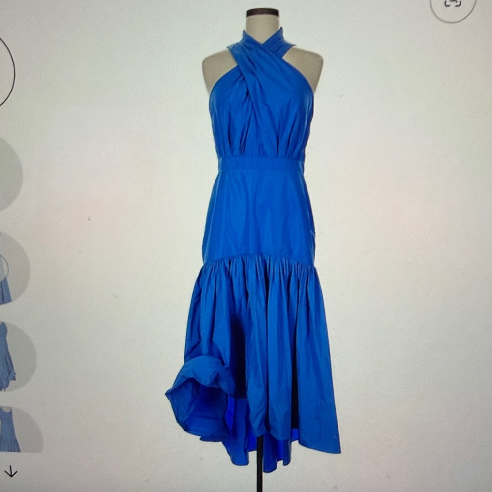 Veronica Beard Vibrant Blue High Low Dress